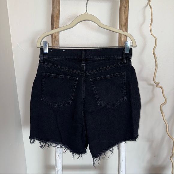 {Loft} Fresh Cut High Waist Boyfriend Shorts in Faded Black - Picture 3 of 3